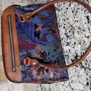 Patricia Nash Blue Forest Calvi Satchel